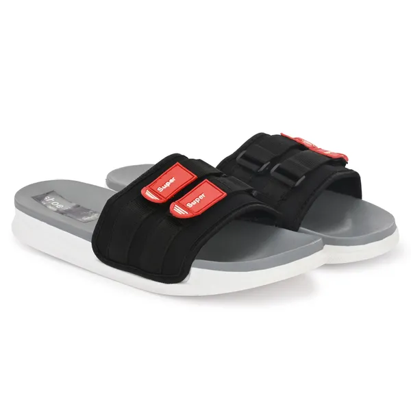 Grey_Silicon_Strap_And_Pvc_Slip_On_Sliders_For_Men