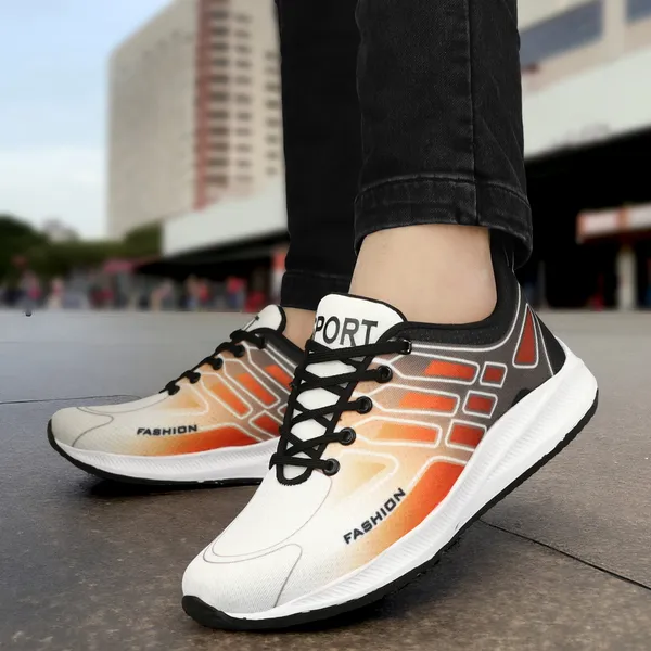 Orange_Mesh_And_Eva_Lace_Ups_Sports_Shoes_For_Men