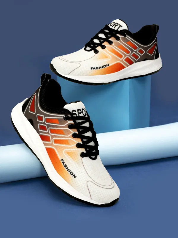 Orange_Mesh_And_Eva_Lace_Ups_Sports_Shoes_For_Men