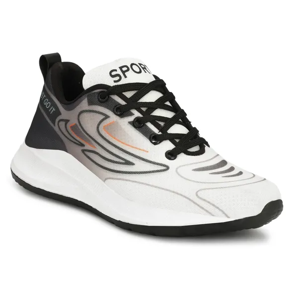 White_Mesh_And_Eva_Lace_Ups_Sports_Shoes_For_Men