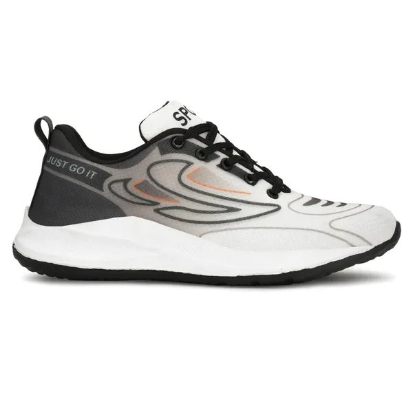White_Mesh_And_Eva_Lace_Ups_Sports_Shoes_For_Men