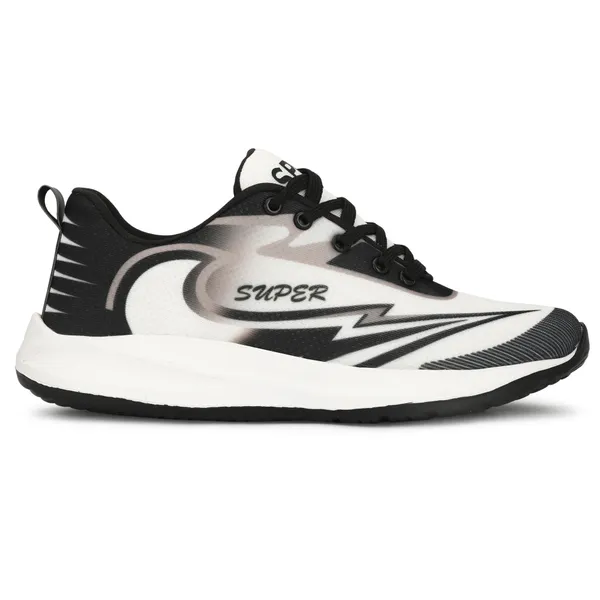 White_Mesh_And_Eva_Lace_Ups_Sports_Shoes_For_Men