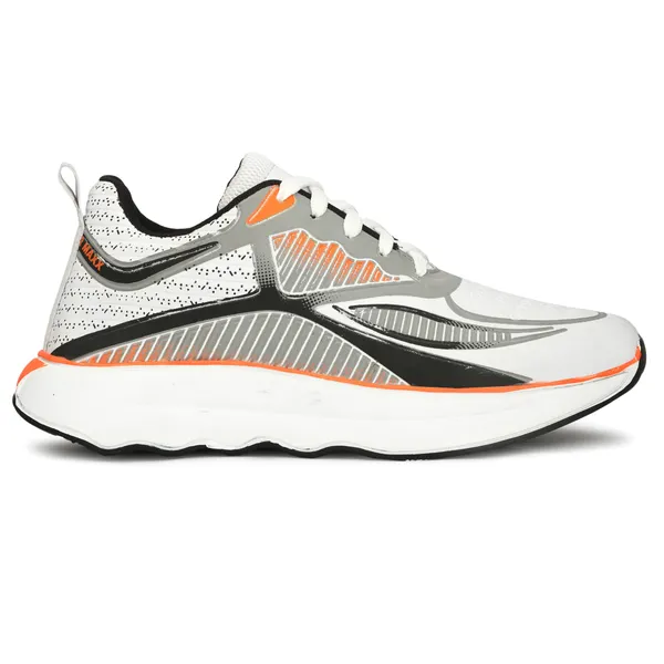White_Mesh_And_Eva_Lace_Ups_Sports_Shoes_For_Men