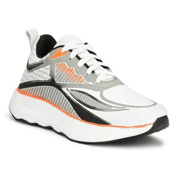 White_Mesh_And_Eva_Lace_Ups_Sports_Shoes_For_Men