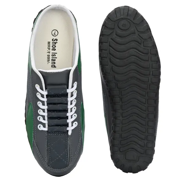 Grey_Leatherette_And_Airmix_Slip_On_Sneakers_For_Men