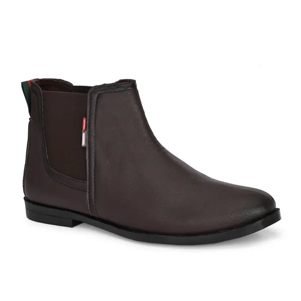 Brown_Leatherette_And_Pu_Slip_On_Boots_For_Men