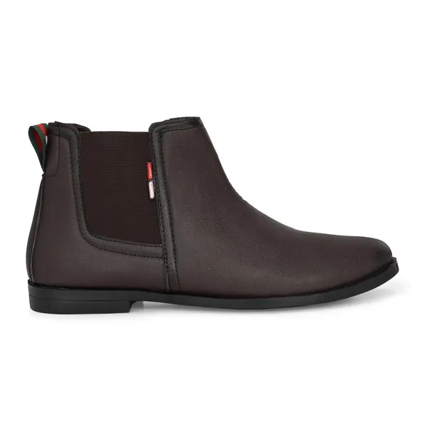 Brown_Leatherette_And_Pu_Slip_On_Boots_For_Men