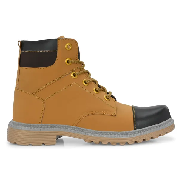 Tan_Brown_Synthetic_Leather_And_Airmix_Lace_Ups_Boots_For_Men