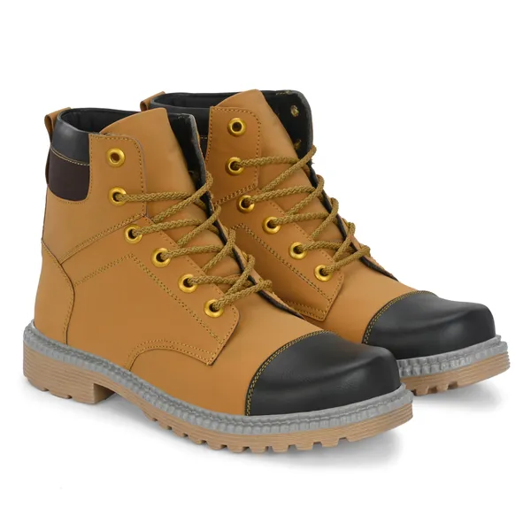 Tan_Brown_Synthetic_Leather_And_Airmix_Lace_Ups_Boots_For_Men
