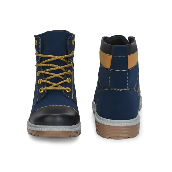 Blue_Synthetic_Leather_And_Airmix_Lace_Ups_Boots_For_Men