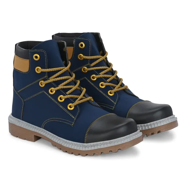 Blue_Synthetic_Leather_And_Airmix_Lace_Ups_Boots_For_Men
