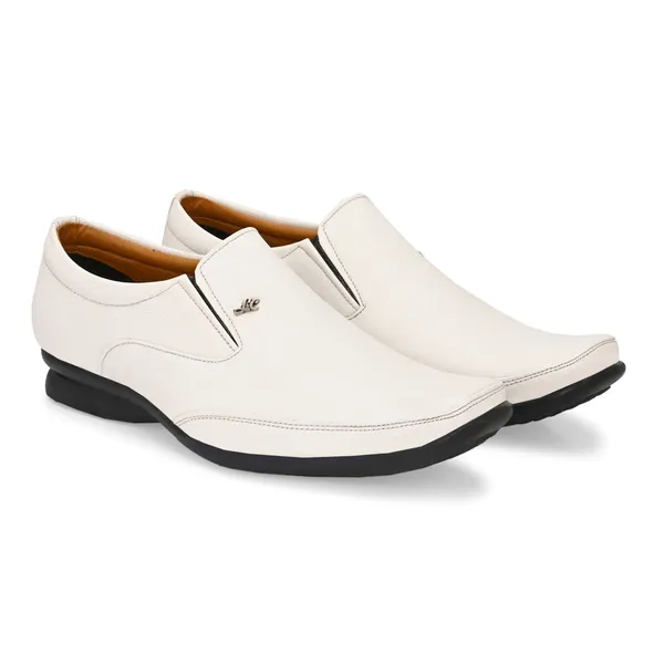 White_Leatherette_And_Pu_Slip_On_Slip-On_For_Men