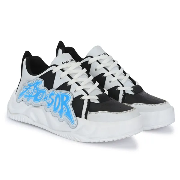 Black_Synthetic_And_Airmix_Lace_Ups_Sneakers_For_Men