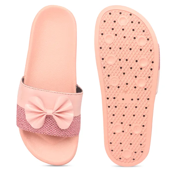 Pink_Silicon_Strap_And_Pvc_Slip_On_Sliders_For_Women