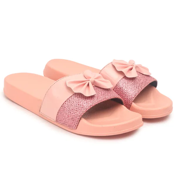 Pink_Silicon_Strap_And_Pvc_Slip_On_Sliders_For_Women