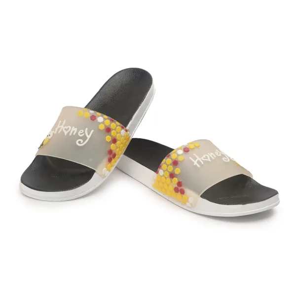 Black_Silicon_Strap_And_Pvc_Slip_On_Sliders_For_Women