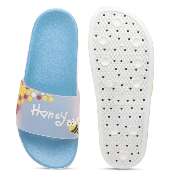 Blue_Silicon_Strap_And_Pvc_Slip_On_Sliders_For_Women