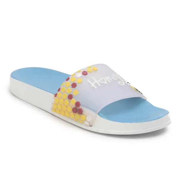 Blue_Silicon_Strap_And_Pvc_Slip_On_Sliders_For_Women