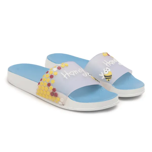 Blue_Silicon_Strap_And_Pvc_Slip_On_Sliders_For_Women