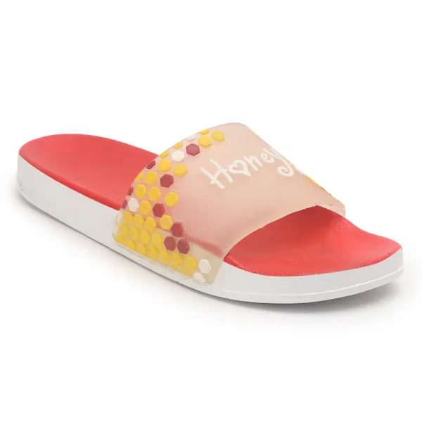 Red_Silicon_Strap_And_Pvc_Slip_On_Sliders_For_Women