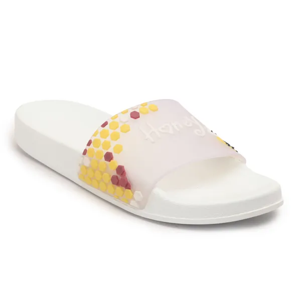 White_Silicon_Strap_And_Pvc_Slip_On_Sliders_For_Women