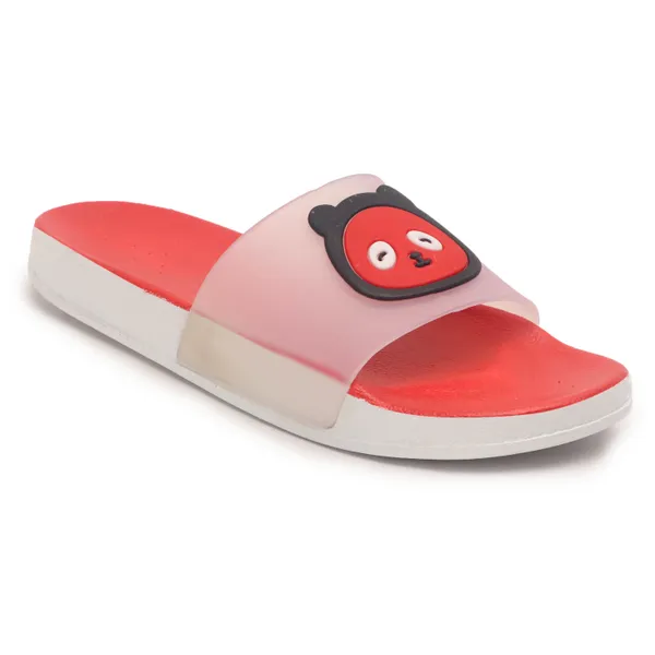 Red_Silicon_Strap_And_Pvc_Slip_On_Sliders_For_Women