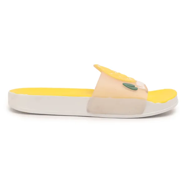 Yellow_Silicon_Strap_And_Pvc_Slip_On_Sliders_For_Women