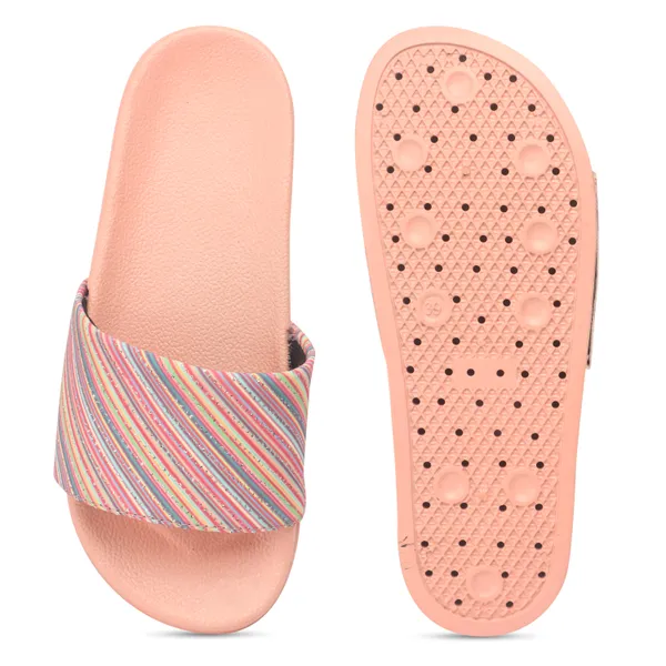 Pink_Silicon_Strap_And_Pvc_Slip_On_Sliders_For_Women