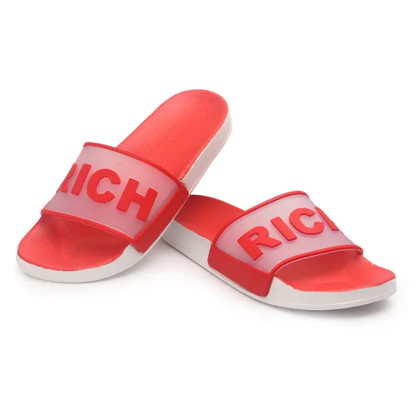 Red_Silicon_Strap_And_Pvc_Slip_On_Sliders_For_Women