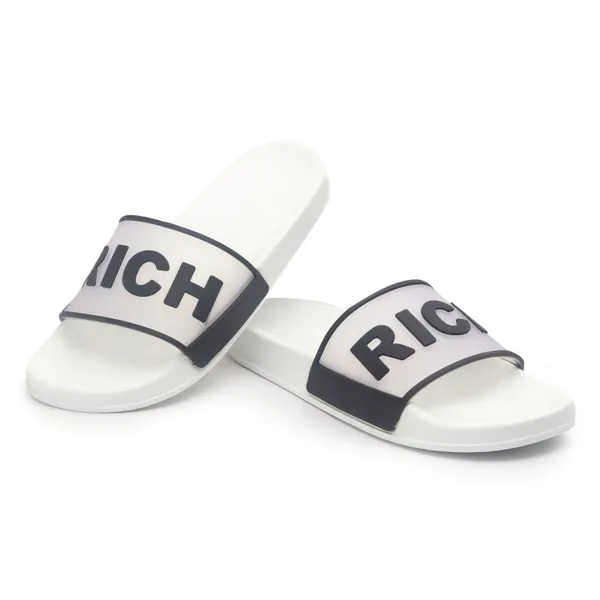 White_Silicon_Strap_And_Pvc_Slip_On_Sliders_For_Women