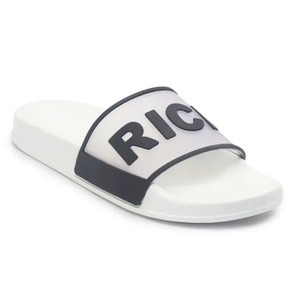 White_Silicon_Strap_And_Pvc_Slip_On_Sliders_For_Women