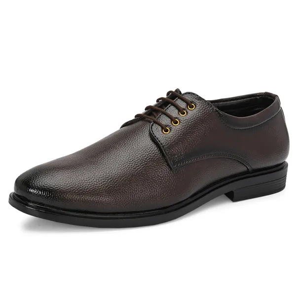 Brown_Leatherette_And_Pu_Lace_Ups_Formal_Shoes_For_Men