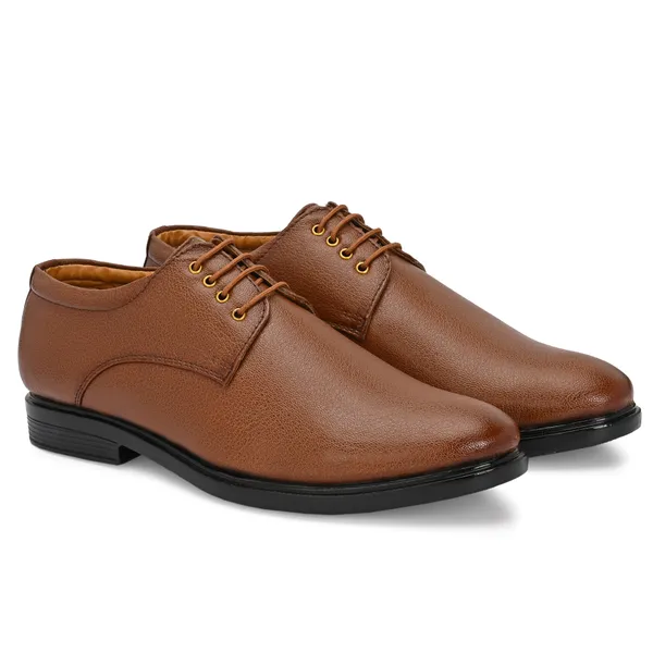 Tan_Brown_Leatherette_And_Pu_Lace_Ups_Formal_Shoes_For_Men