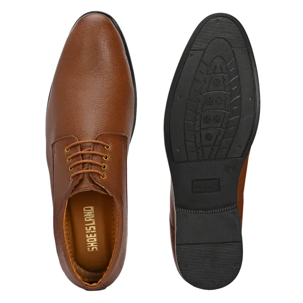 Tan_Brown_Leatherette_And_Pu_Lace_Ups_Formal_Shoes_For_Men