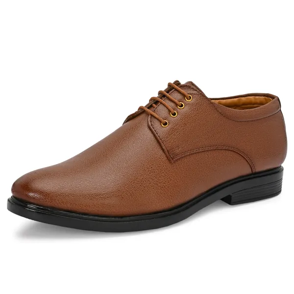 Tan_Brown_Leatherette_And_Pu_Lace_Ups_Formal_Shoes_For_Men