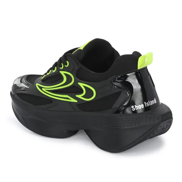 Black_Synthetic_And_Airmix_Lace_Ups_Sports_Shoes_For_Men