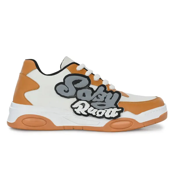 Orange_Synthetic_And_Airmix_Lace_Ups_Sneakers_For_Men