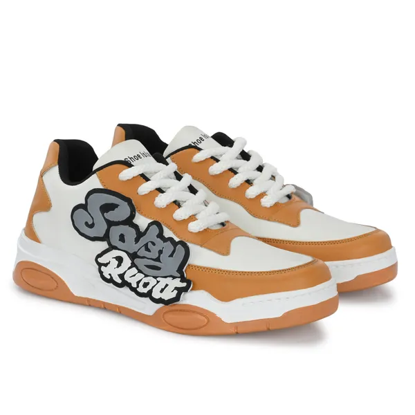 Orange_Synthetic_And_Airmix_Lace_Ups_Sneakers_For_Men