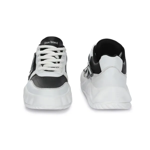 Black_Synthetic_And_Airmix_Lace_Ups_Sneakers_For_Men