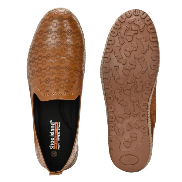 Tan_Brown_Synthetic_Leather_And_Tpr_Slip_On_Loafers_For_Men