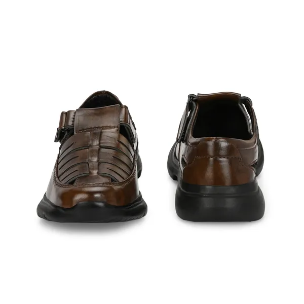 Brown_Leatherette_And_Airmix_Lace_Ups_Roman_Sandals_For_Men