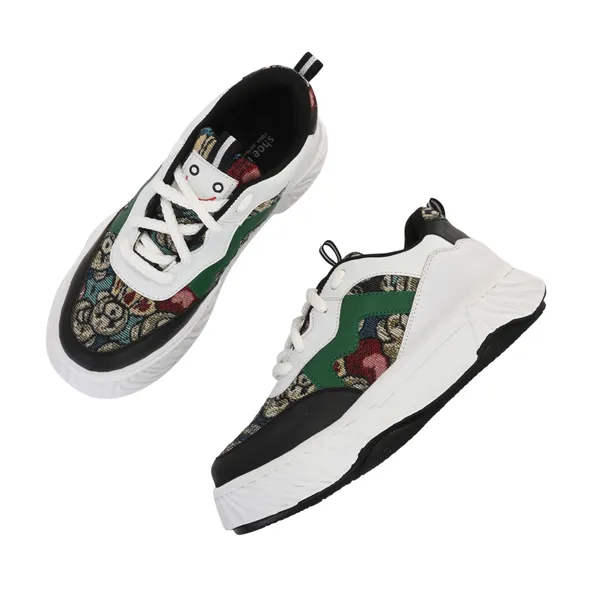 White_Synthetic_And_Airmix_Lace_Ups_Sneakers_For_Men