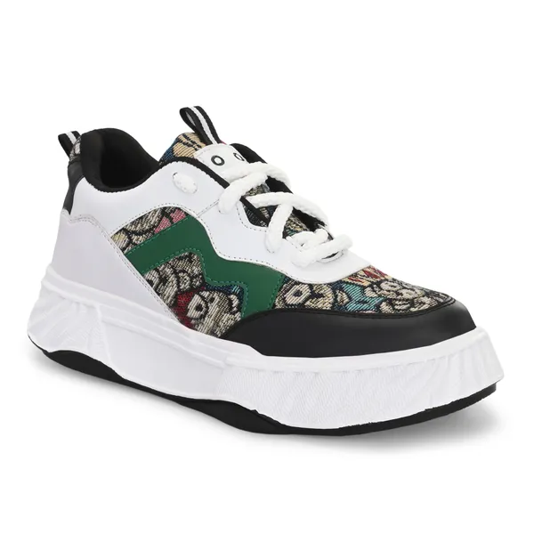 White_Synthetic_And_Airmix_Lace_Ups_Sneakers_For_Men