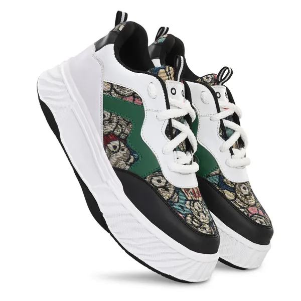 White_Synthetic_And_Airmix_Lace_Ups_Sneakers_For_Men