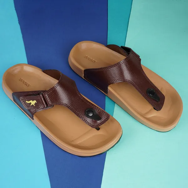 Brown_Leatherette_And_Eva_Slip_On_Sandals_For_Men