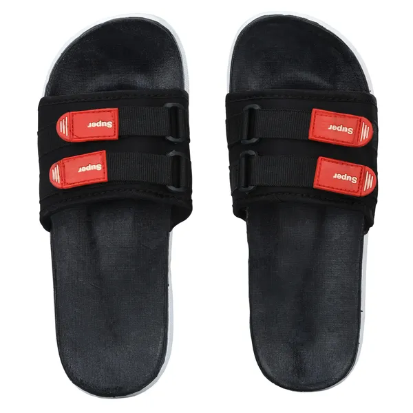 Black_Silicon_Strap_And_Pvc_Slip_On_Sliders_For_Men