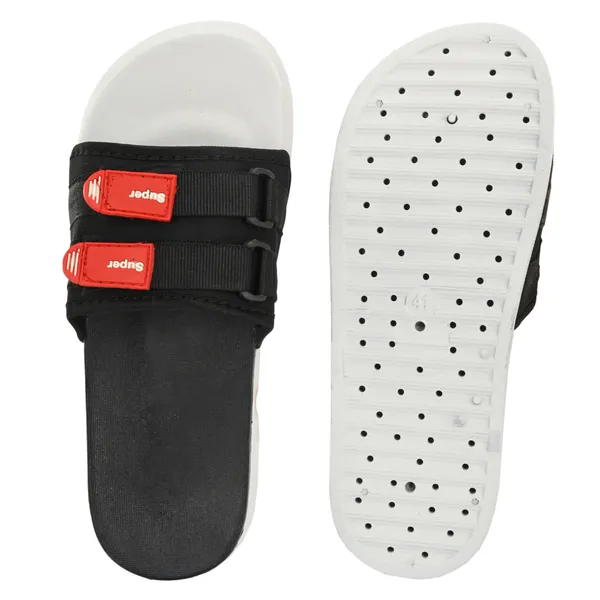 Black_Silicon_Strap_And_Pvc_Slip_On_Sliders_For_Men