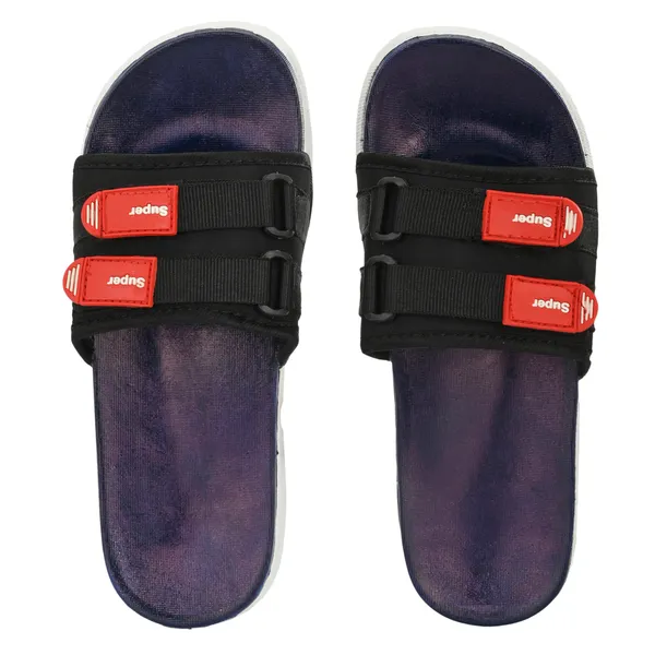 Navy_Blue_Silicon_Strap_And_Pvc_Slip_On_Sliders_For_Men