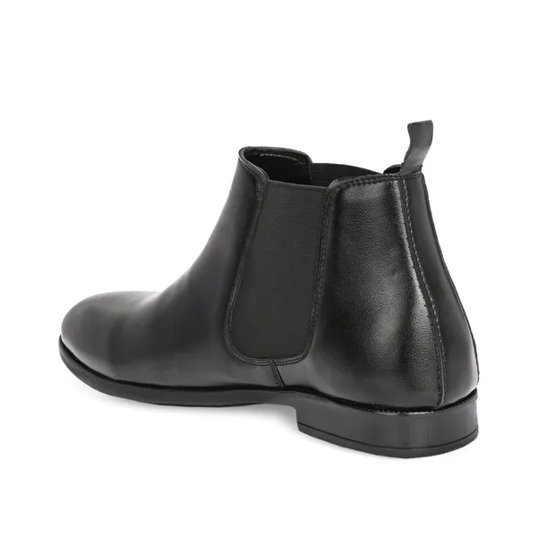 Black_Leatherette_And_Tpr_Slip_On_Boots_For_Men