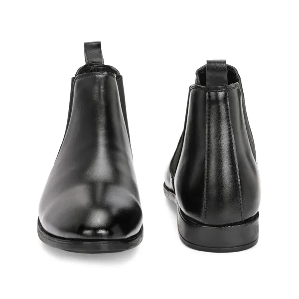 Black_Leatherette_And_Tpr_Slip_On_Boots_For_Men